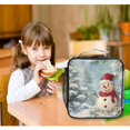 thumbnail image 6 of Square Lunch Bag 10.5*3.5*9.5 Inches Cooler Bag Lunch Bag Insulation Portable Durable Fashion Christmas Snow Man, 6 of 6