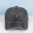 thumbnail image 2 of JESUS SAVES Letter Embroidered Color Block Trucker Hat Unisex Adjustable Cotton Breathable Fashion Cap for Travel Daily Wear, 2 of 10