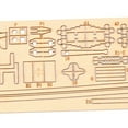 thumbnail image 3 of 1:70 New Port Wooden Sailing Boat Model DIY Kit Ship Assembly Decoration Gift, 3 of 8