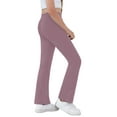 thumbnail image 3 of Sherrylily Girls Yoga Pants V Cross Waist Wide Leg Flare Pants High Waist Bootcut Pants with Pockets, 3 of 7
