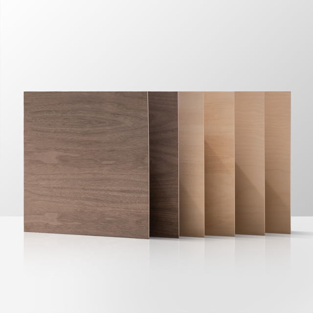 Láminas de madera láser ROBOTIME, paquete de 6, 3 mm, 30 x 30 cm, 1/8 pulgadas