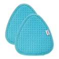 thumbnail image 2 of T-fal Flexible Waffle Silicone Pot Holders, Set of Two, Breeze, 2 of 3