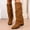 Brown, variant on Suede Mid Calf Boots Pointed Toe Strap Ankle Booties Fashion Knee High Boots For Fall Winter Comfort