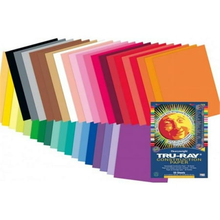 UPC: 0084001034035 | Tru-Ray PAC103403 Construction Paper 50 / Pack Lively Lemon