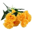 thumbnail image 1 of Regalo para el día de los claveles Flores artificiales Flores artificiales reales Decoración para bodas en el hogar Arreglo floral Ramo decorativo Flores artificiales decorativas, 1 of 2