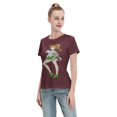 thumbnail image 4 of T-Shirt Basique à Manches Courtes pour Femmes Sailor Moon Makoto Kino, 4 of 6