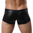 thumbnail image 3 of Estiramiento Hombres de material cuero de Imitación de Moda Ropa Interior de exterior exterior exterior Negro S, 3 of 6
