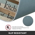 thumbnail image 5 of Farmhouse Wooden Kitchen Rugs and Mats Non Skid Washable Set of 2, Blue Brown Vintage Kitchen Runner Rug, Love Quotes Home Kitchen Floor Mat Under Sink Mat Throw Rug for Doormat, 5 of 6