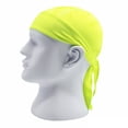 thumbnail image 2 of Solid Color Breathable Motorcycle Wrap Biker Hat Unisex Headscarf Bandana Cap, 2 of 13