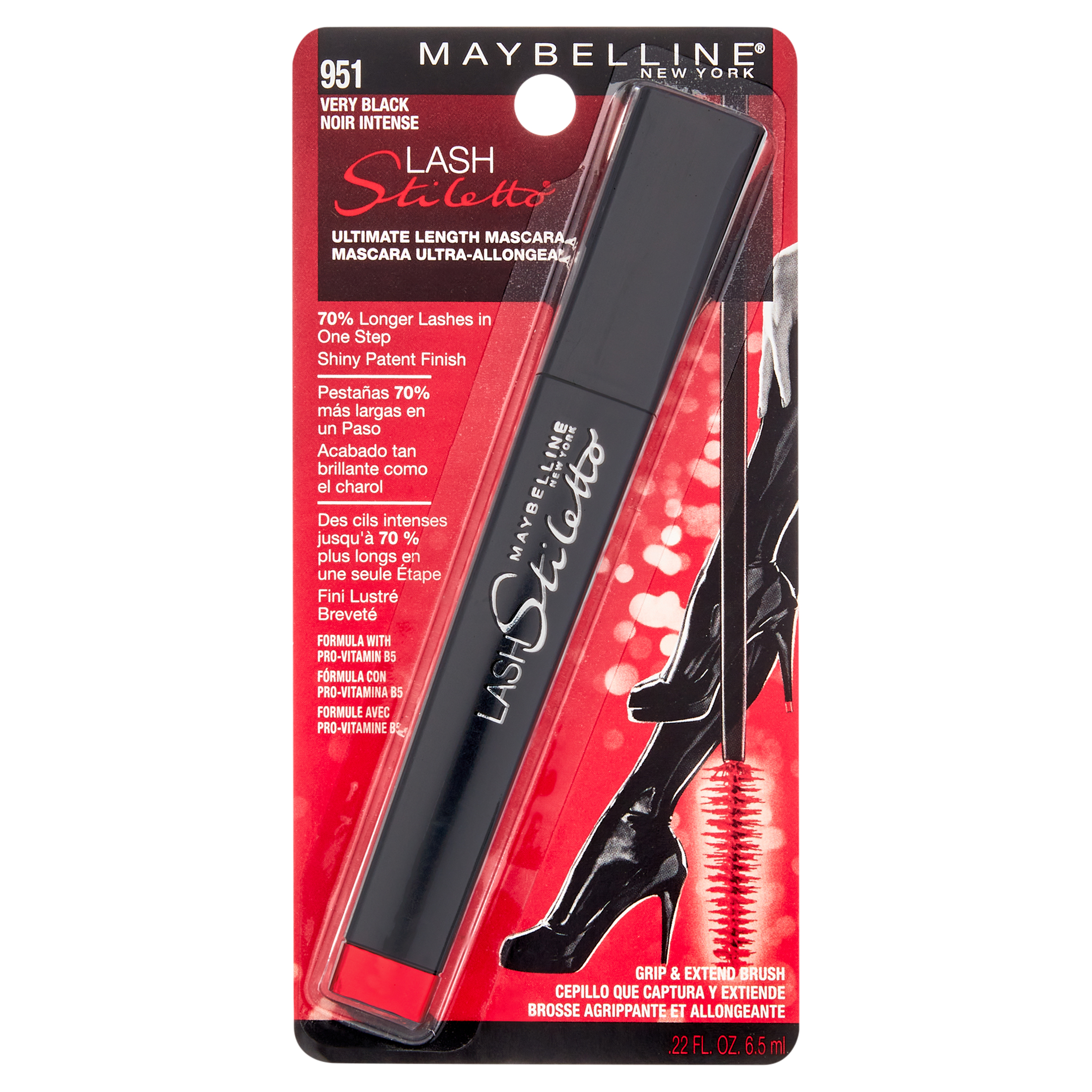 Maybelline Lash Stiletto Ultimate Length Washable Mascara, Very Black - image 3 of 8