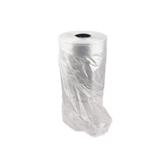 NAHANCO Plastic super weight disposable covers/garment bags on a roll, 36"H, Clear - 519/ROLL