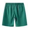 thumbnail image 5 of TANBOM Men's Stylish Polyester Five Beach Shorts Lightweight Breathable Adjustable Drawstring Green M, 5 of 9