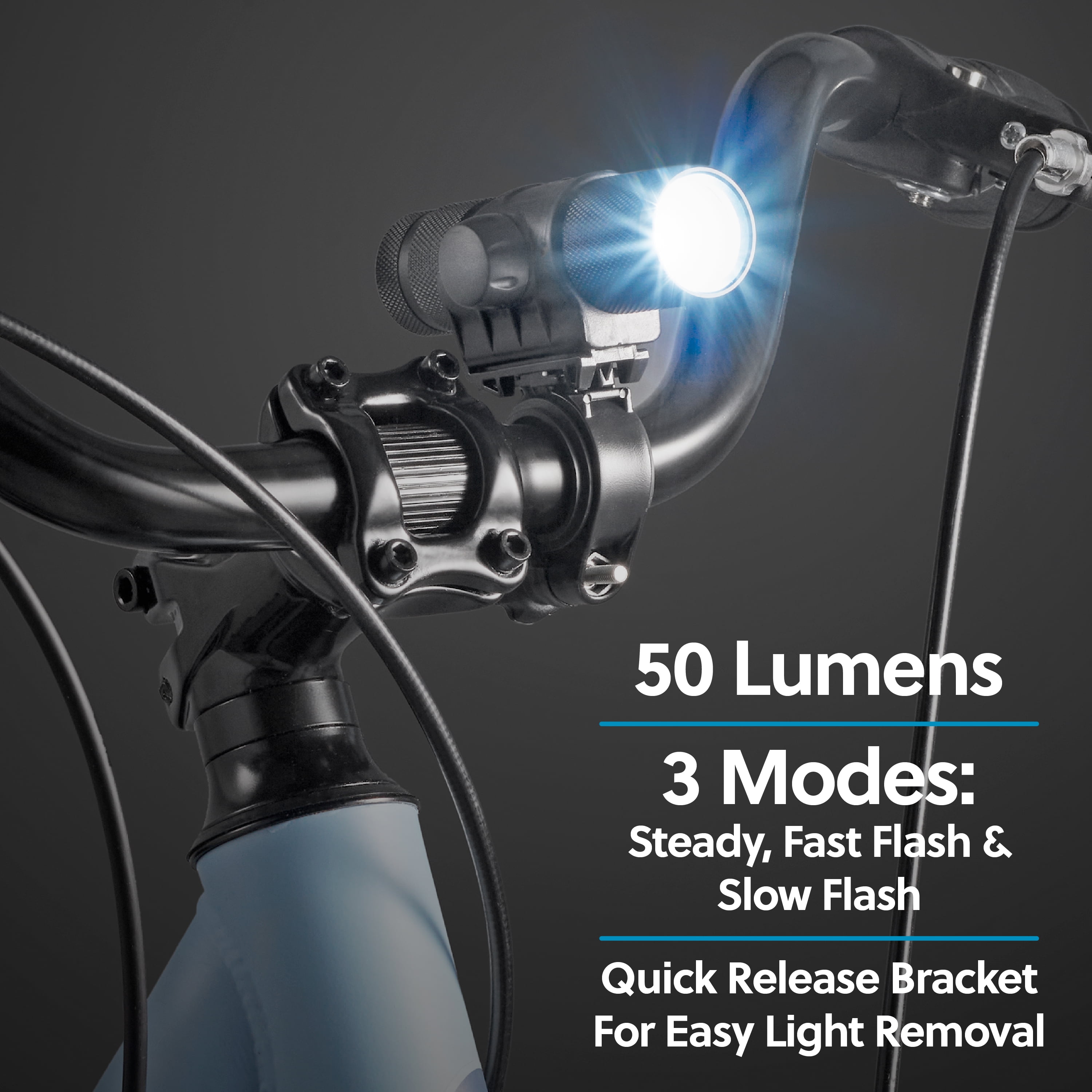 Concord Bike Accessories Essential Pack (Mini Pump, Lock, LED Light Set, Bottle, Cage), 6 Count