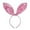 Pink, variant on Easter Glittery Large Bunny Ear Headband Sparkly Fabric Party Hair Accessory For Kids & Adults