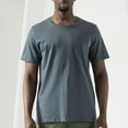 thumbnail image 3 of Sngxgn Menâs Active Crew Neck T Shirts Short Sleeve Tee(Grey,XXXXL), 3 of 6