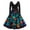 21# Cyan, variant on Womens Halloween Dress Pumpkin Funny Scary Breathable Quick‑Dry Retro Dress For Fall Holiday Events