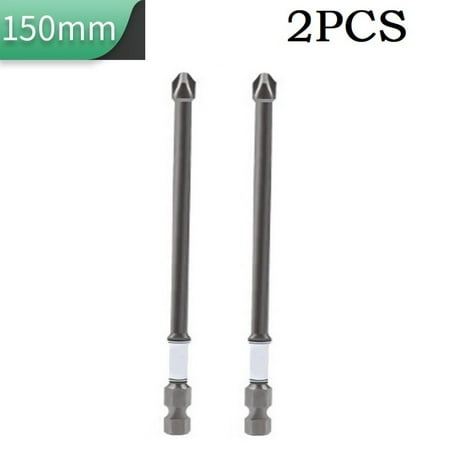 

2Pcs 50-150Mm Ph2 Impact Electric Cross Screwdriver Bits Drill Head Hex Shank