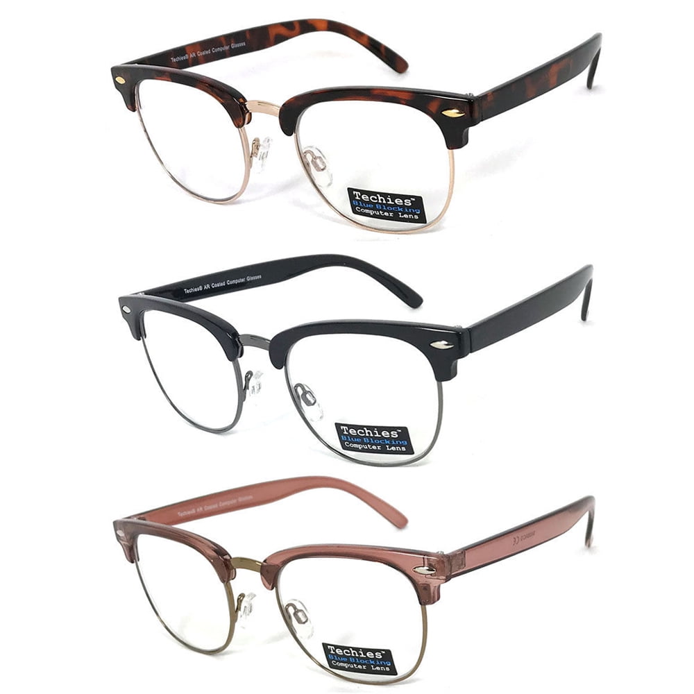 Pro Computer Retro Square Frame Glasses Sunglasses UV Protection Anti-Reflective 