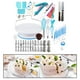 thumbnail image 3 of 207 piezas de suministros de decoración de pasteles, bolsas de pastelería con bigotes de crema giratoria antideslizantes, puntas de boquillas para Macarena Boquillas para plato giratorio de pastelería, 3 of 8