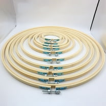 ELAYARD 12Pcs Traditional Chinese Adjustable Embroidery Hoops for Quilting with for DIY Tool