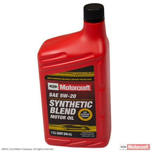 Motorcraft 5W-20 Synthetic Blend Motor Oil, 1 Quart
