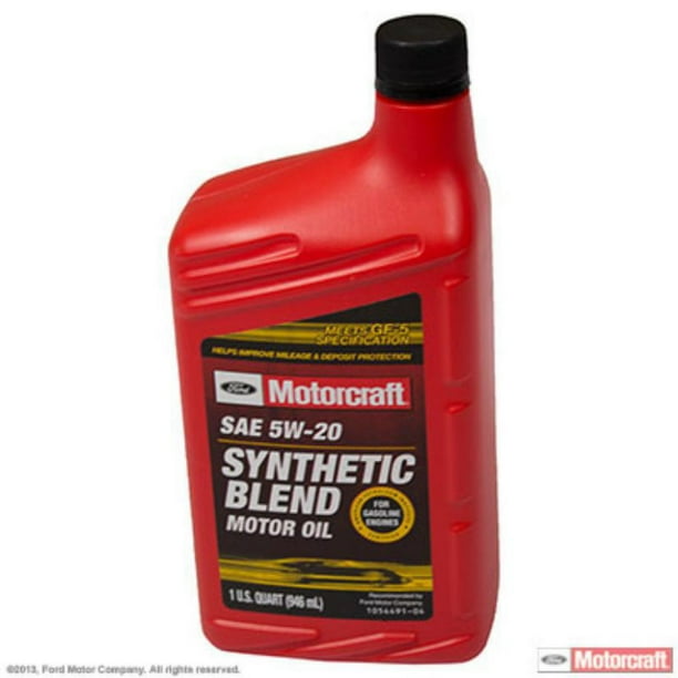 Motorcraft Synthetic Blend Motor Oil, 5W20 A premiumquality motor