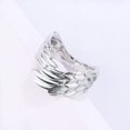 thumbnail image 4 of Ring with angel wings in sterling silver, adjustable size, 4 of 5