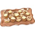 thumbnail image 4 of 10 Rose Gold Rectangle Trays for Elegant Dessert Table Serving Parties 9" x 13" Heavy Duty Disposable Paper Cardboard for Platters, Cupcake Display, Birthday Party, Dessert, Weddings & More Food Safe, 4 of 4
