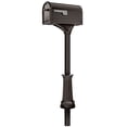 thumbnail image 1 of Architectural Mailboxes 7980RZ Roxbury Mount Mailbox and Premium Steel Post Combo, Rubbed Bronze, Rubbed Bronze, 1 of 1