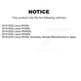 thumbnail image 2 of TEC Rear Ceramic Disc Brake Pads TEC-1879 for Car Lexus RX350 RX450h RX350L RX450hL, 2 of 10