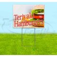 thumbnail image 1 of Teriyaki Hamburgers (18" x 24") Yard Sign, Includes Metal Step Stake, 1 of 6