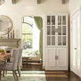 thumbnail image 5 of KULAGAGA 4-Door Kitchen Storage Cabinet, 78.7" Tall Freestanding Kitchen Pantry with Glass Door, White, 5 of 7