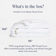 thumbnail image 2 of Funda de edredón Brooklinen Luxury Sateen 100% algodón King White, 2 of 6