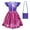 purple+bag, variant on Girls Princess Cosplay Dress Female Cartoon Halloween Costume Outfit 2-8T Little Girls