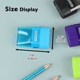 thumbnail image 2 of BAZIC Pencil Sharpener Single Hole Blade w/ Receptacle, 6-Pack, 2 of 7