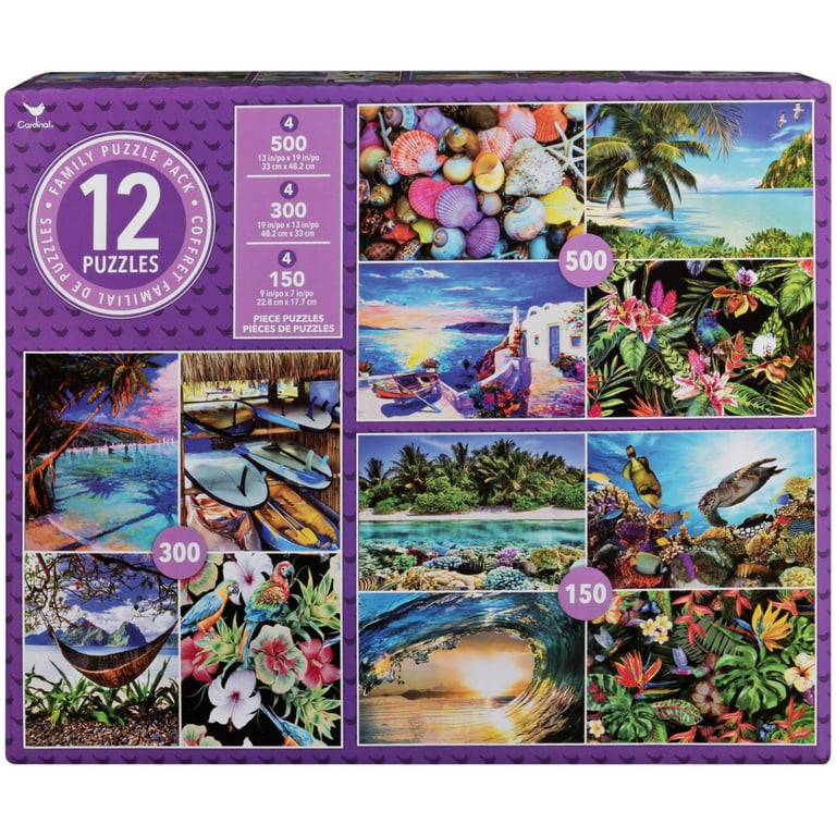Spin Master Games Family 12-Pack Jigsaw Puzzles for Adults & Kids