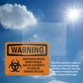 thumbnail image 6 of Infectious Waste Notify Damage Or Leak OSHA WARNING Aluminum Sign 24 Inch x 18 Inch - 10 Pack, 6 of 8