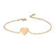thumbnail image 1 of EeaseMX Tobillera de playa para mujer, cadena de moda dorada con forma de corazón y melocotón, joyería decorativa para niñas (dorada), 1 of 7