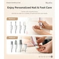 thumbnail image 4 of MelodySusie 8-in-1 Electric Nail Drill Set, PC760G Professional Cordless Nail File Manicure Pedicure Kit with 5 Speeds, with 361° LED Light, 4 of 9