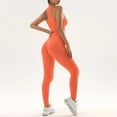 thumbnail image 4 of Traje de yoga para mujer, nuevos pantalones ajustados de cintura alta con caderas ajustadas y sujetador transpirable de secado rápido a prueba de golpes, 4 of 5