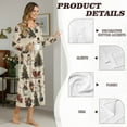 thumbnail image 6 of Tutolipy Christmas Tree Printed Nightgowns for Women Snowman Printed Sleepwear Long Sleeve Loungewear Breathable Night Dress, S, 6 of 7