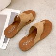 thumbnail image 4 of Chanclas de verano para mujer, zapatillas de tacón plano, sandalias, chanclas informales, zapatos de mujer Wmkox8yii  ytu5257, 4 of 7