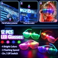 thumbnail image 4 of Artículos para fiestas TSDATOWR, 150 unidades, brillan en la oscuridad con gafas, 4 of 7