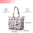 thumbnail image 4 of Cute Boston Terrier Dog and Pink Love Heart Travel Tote Bags for Women Carry On,Large Weekender Bags for Women Travel,Multi Functional Duffle Bag for Work,Shopping,Sports, 4 of 5