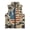 American Flag Paw Camo, variant on Uourmeti With Pockets Sleeveless Fleece Jacket for Winter, Polyester Comfortable Kids Zip up Vest, Running Horse Print