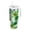 Green Tie-dye Flowers, variant on 40 oz Insulated Stainless Steel Tumbler Double Wall Stainless Steel Tumbler with 2-Way Drinking Green Ink Splatter Pattern