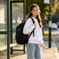 thumbnail image 4 of Lightweight Back to School Bag,Unisex Backpack,Zipper Multi-compartment,Adjustable Shoulder Strap,Everyday Carry on Travel Daypack, 4 of 6