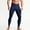 Dark Blue, variant on Man Solid-Color Yoga High-Waist Pocket Sports Tight Pants Running Warm Leggings Pants