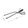 thumbnail image 5 of NIBOLOG Iron Fire Tongs Good Grip Convenient Heat Insulted Handle Firewood Tongs for Camping, 5 of 8