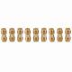 thumbnail image 1 of 9X Conector RF Dorado Sma Hembra A Sma Hembra para Radio Bidireccional SmA-F A SmA-F Adaptador de Antena, 1 of 5